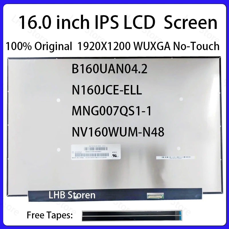 16-дюймовый ЖК-экран NV160WUM-N48 N160JCE-ELL MNG007QS1-1 для Lenovo ThinkPad E16 Gen 3 ThinkBook 16 G8 IAL IRL, матричная панель дисплея
16-дюймовый ЖК-экран NV160WUM-N48 N160JCE-ELL MNG007QS1-1 для Lenovo ThinkPad E16 Gen 3 ThinkBook 16 G8 IAL IRL, матричная панель дисплея