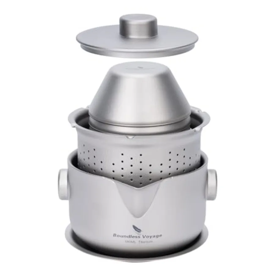 180ML Titanium Kung Fu Tea Set with 3 teacup Teapot with Strainer Dividing Cup Double-Layer Gaiwan Portable Tea Bowl Mug for Ou
180ML Titanium Kung Fu Tea Set with 3 teacup Teapot with Strainer Dividing Cup Double-Layer Gaiwan Portable Tea Bowl Mug for Ou