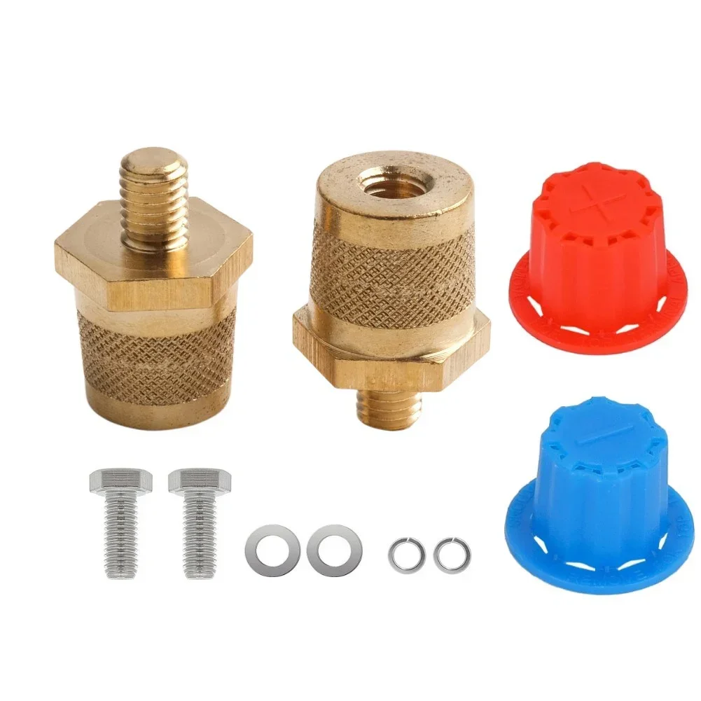 2 Pack Brass Battery Terminal Connector for Car Battery Post Adapter M8 Terminals for Vehicles Boats Trucks and Generators
2 Pack Brass Battery Terminal Connector for Car Battery Post Adapter M8 Terminals for Vehicles Boats Trucks and Generators