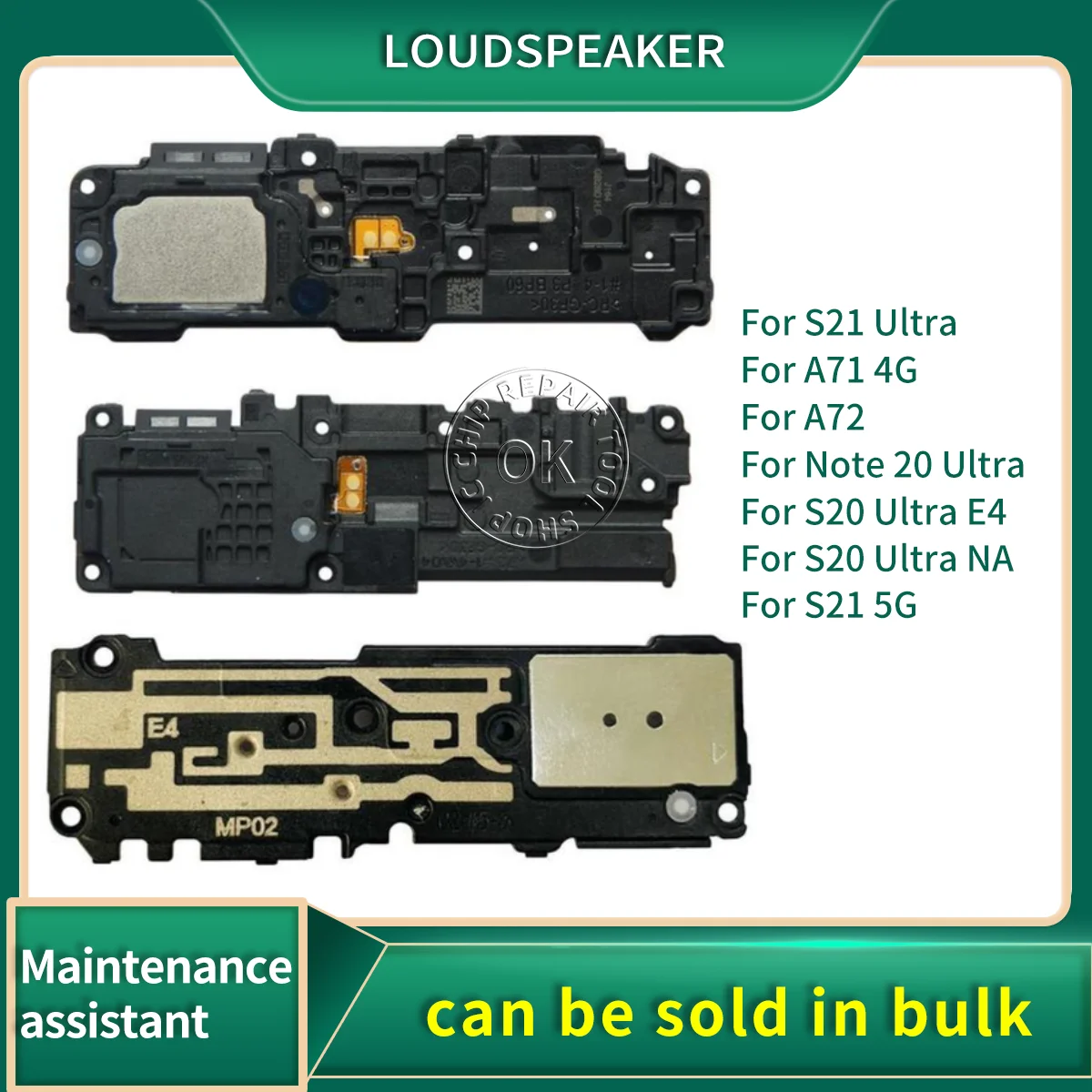 Loudspeaker For Samsung Galaxy S20 S21 Note 20 Ultra A71 A72 Loud Speaker Buzzer Ringer Flex Replacement Parts
Loudspeaker For Samsung Galaxy S20 S21 Note 20 Ultra A71 A72 Loud Speaker Buzzer Ringer Flex Replacement Parts
