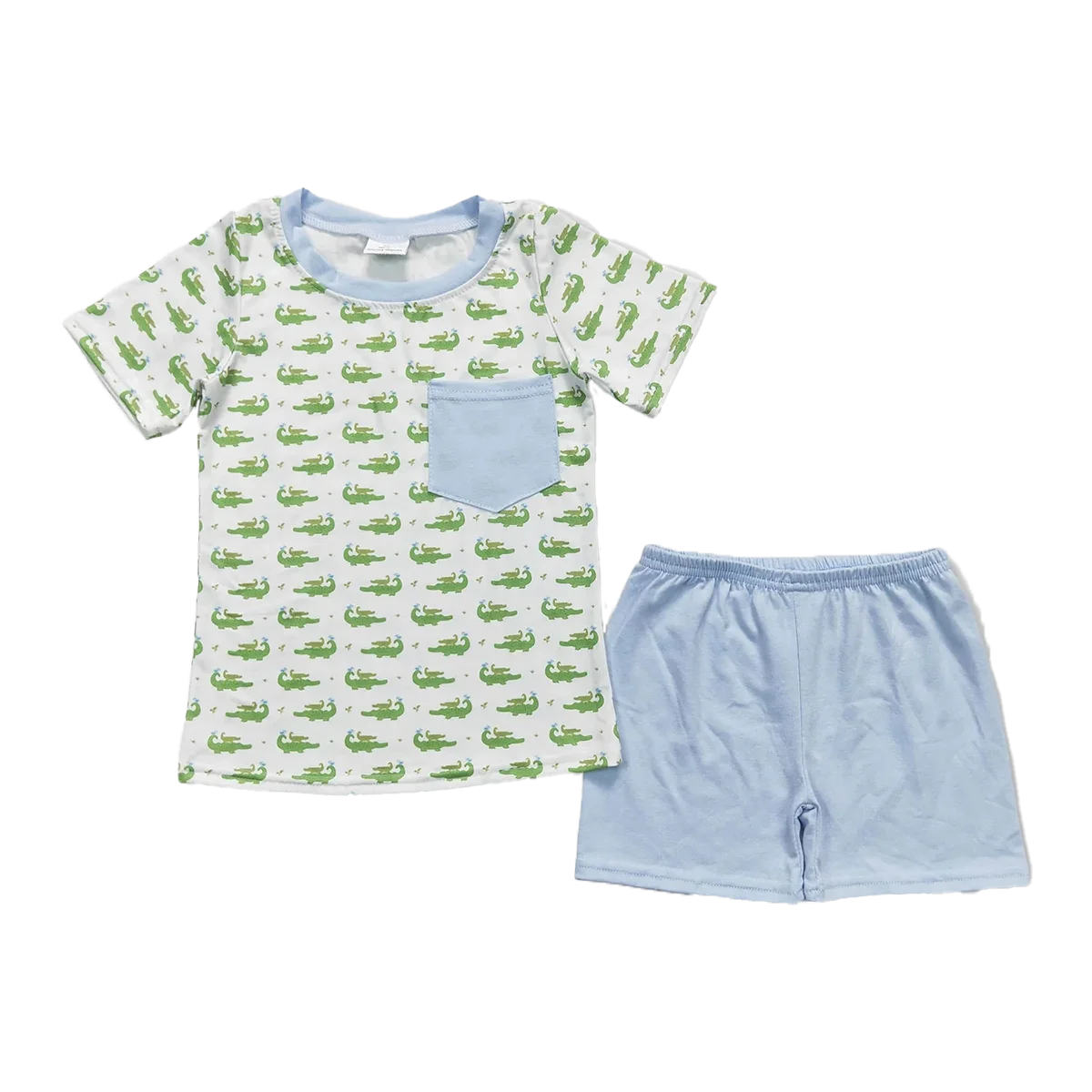 BSSO0556 Baby Boys Summer Boys Outfits Crocodile pocket top shorts boys summer clothing
BSSO0556 Baby Boys Summer Boys Outfits Crocodile pocket top shorts boys summer clothing