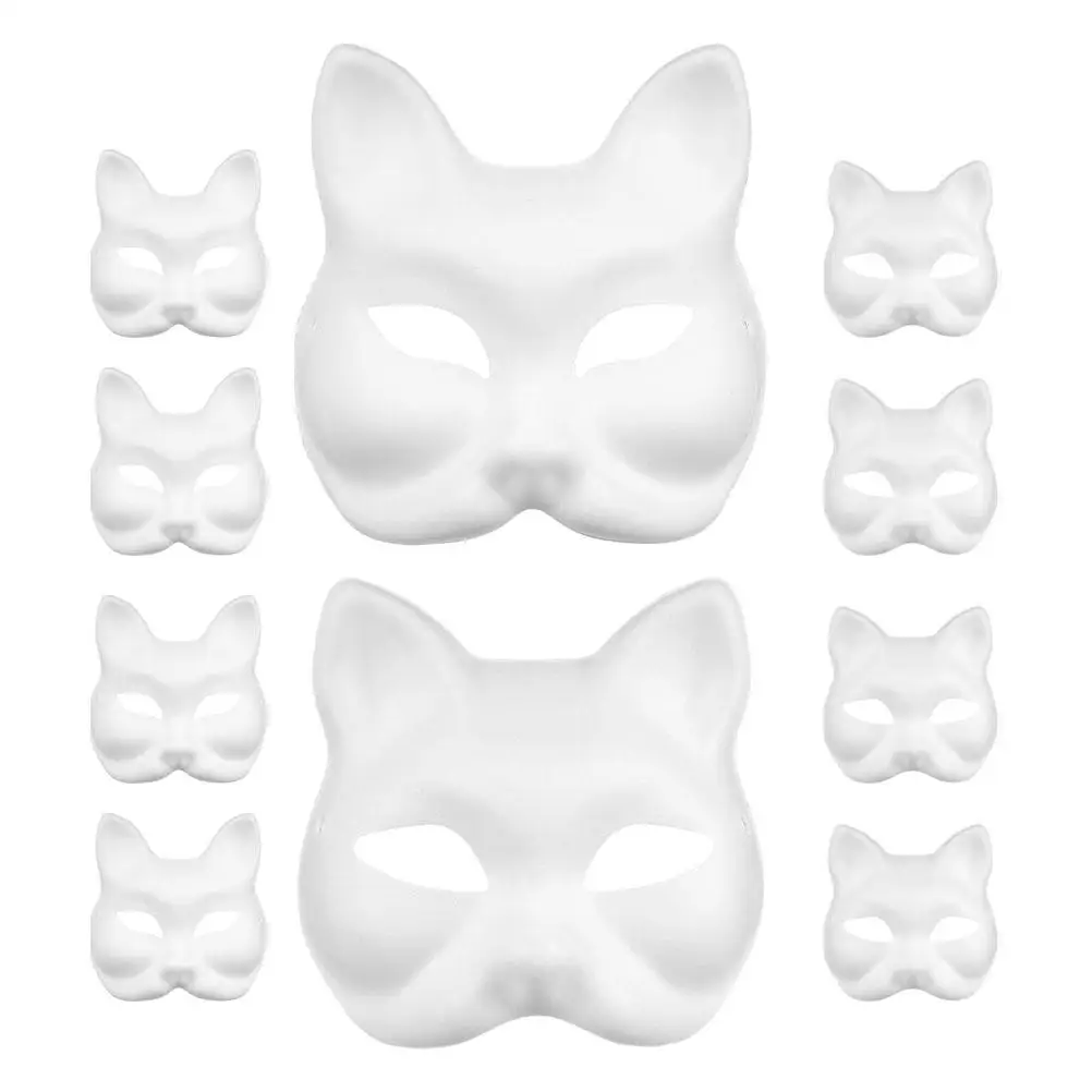 20 Pcs Masks DIY Paper Animal Coloring Kids Costume Theater White Masquerade Cat Carnival Craft Decor Supplies
20 Pcs Masks DIY Paper Animal Coloring Kids Costume Theater White Masquerade Cat Carnival Craft Decor Supplies