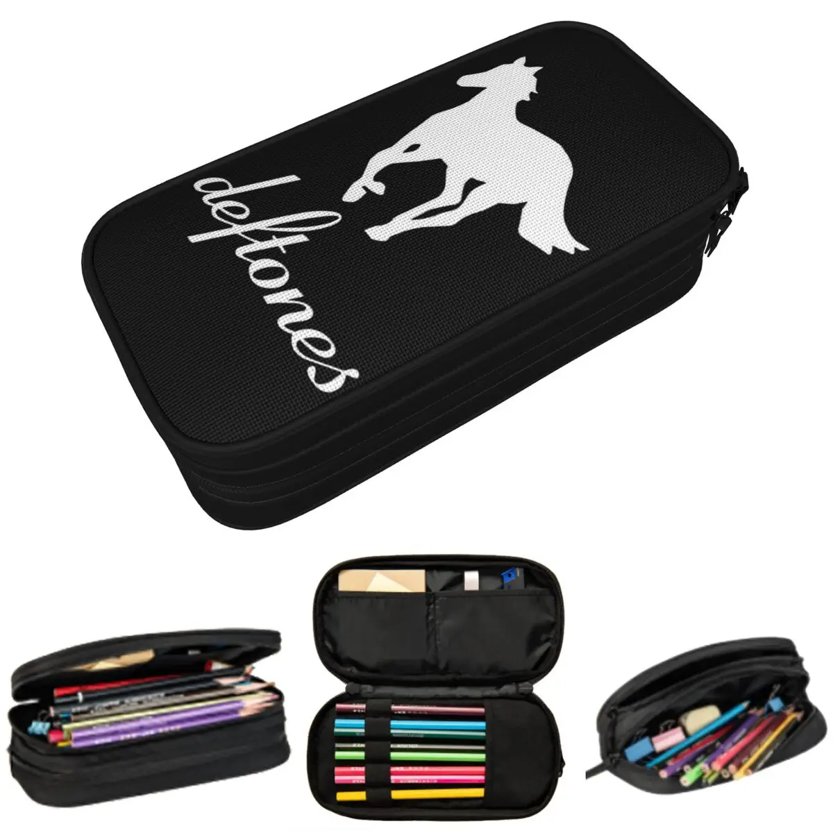 PP Skull Deftone White Ohms Around Pencil Case for Studen School Pen Box Pencil Bag Stationery Supplies Pen Holder Bag
PP Skull Deftone White Ohms Around Pencil Case for Studen School Pen Box Pencil Bag Stationery Supplies Pen Holder Bag