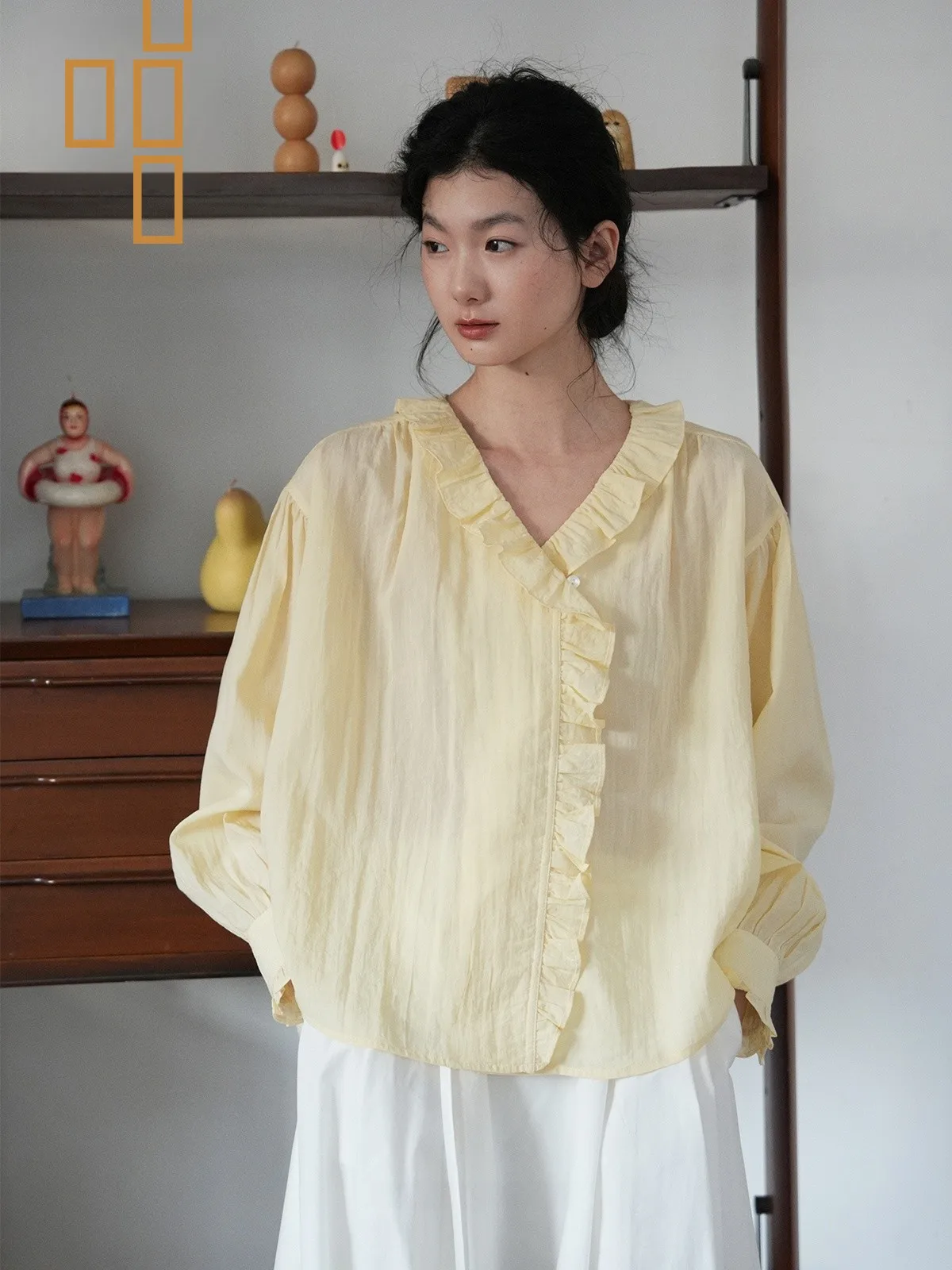 Ele Long Sve Modal irt Ruffle Hem Texture Sensation Spring 2026 Bellflower Sle Women's Comfortable Breathable Top
Ele Long Sve Modal irt Ruffle Hem Texture Sensation Spring 2026 Bellflower Sle Women's Comfortable Breathable Top