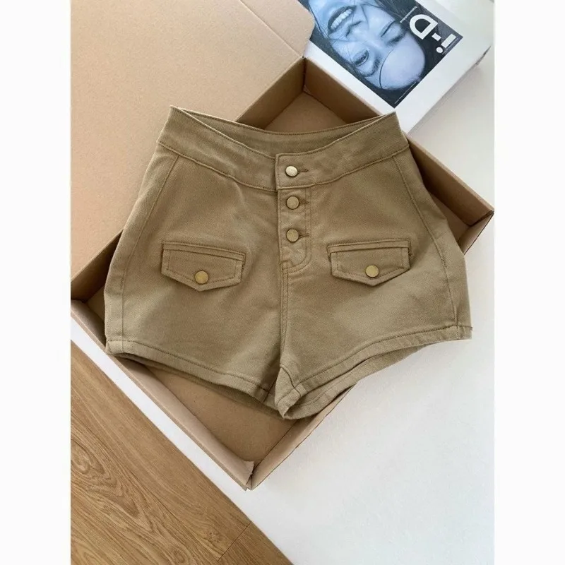 Women's Shorts Denim Shorts High Waist Khaki Stretchy Slim Fit Trendy Summer Casual Hot Pants
Women's Shorts Denim Shorts High Waist Khaki Stretchy Slim Fit Trendy Summer Casual Hot Pants