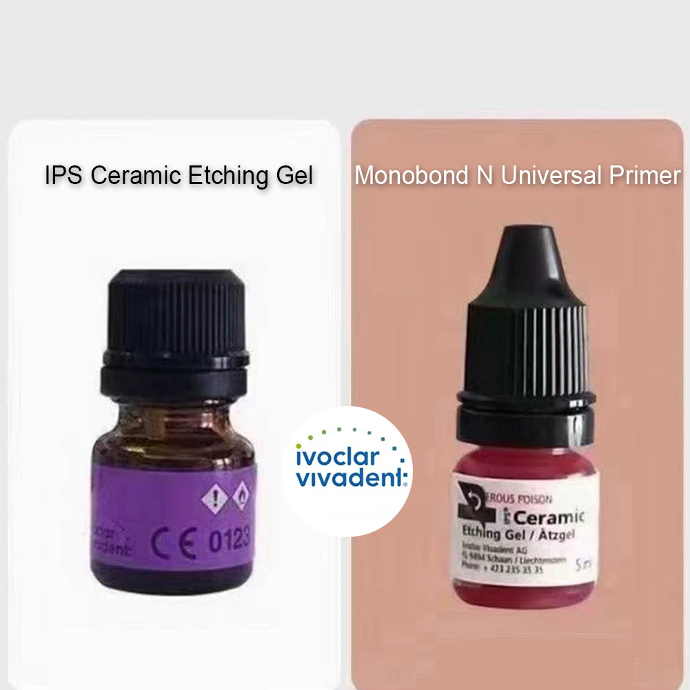 Dental Bonding Treatment Material Original Ivoclar Ceramic Etching Gel Hydrofluoric Acid Monobond Universal Primer Bond Adhesive
Dental Bonding Treatment Material Original Ivoclar Ceramic Etching Gel Hydrofluoric Acid Monobond Universal Primer Bond Adhesive