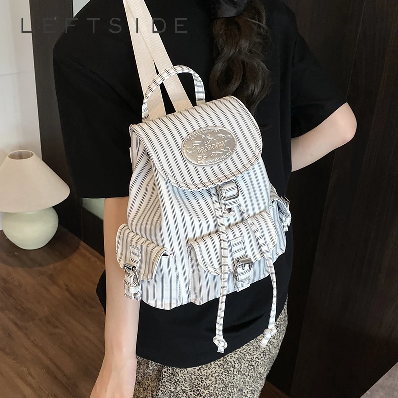 LEFTSIDE Women's Small Soft Backpacks 2025 Korean Fashion Summer New Backpack Girls School Bag Cute Simple Travel Back Pack
LEFTSIDE Women's Small Soft Backpacks 2025 Korean Fashion Summer New Backpack Girls School Bag Cute Simple Travel Back Pack
