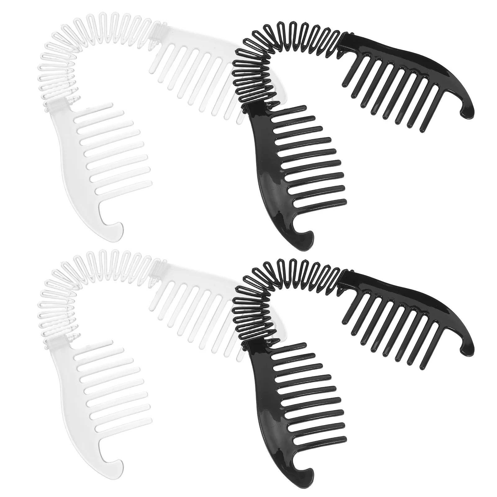 4 Pcs Banana Hairpins Clips Lightweight Plastic Secure Grip Hair Accessories Women Girls Small Thick Stretchy Barrette Styling
4 Pcs Banana Hairpins Clips Lightweight Plastic Secure Grip Hair Accessories Women Girls Small Thick Stretchy Barrette Styling