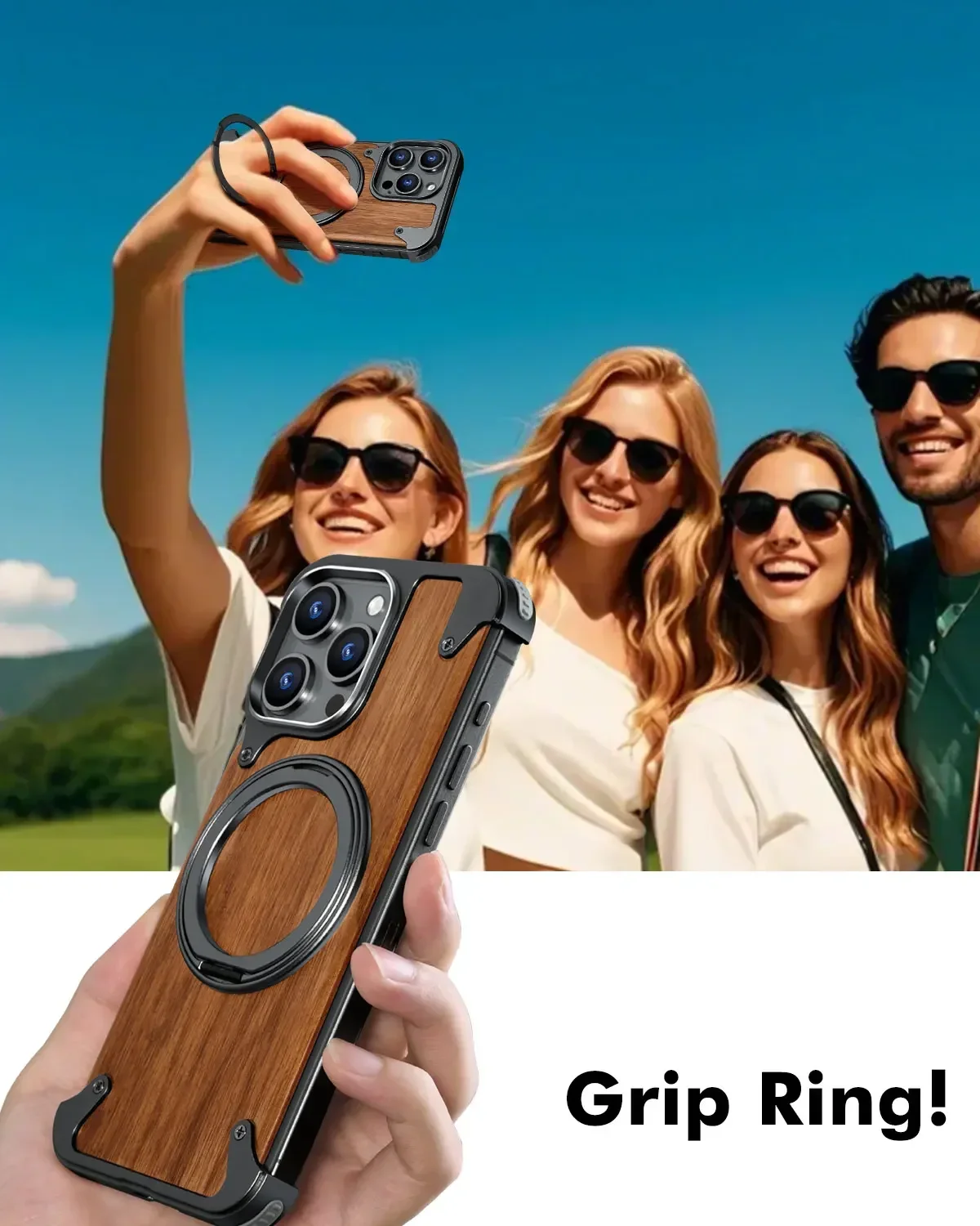 Магнитный чехол для телефона Oatsbasf из цельного дерева для iPhone 16 Pro/16 Pro Max с 360° ° Вращающаяся подставка, защитный чехол для беспроводной зарядки
Магнитный чехол для телефона Oatsbasf из цельного дерева для iPhone 16 Pro/16 Pro Max с 360° ° Вращающаяся подставка, защитный чехол для беспроводной зарядки