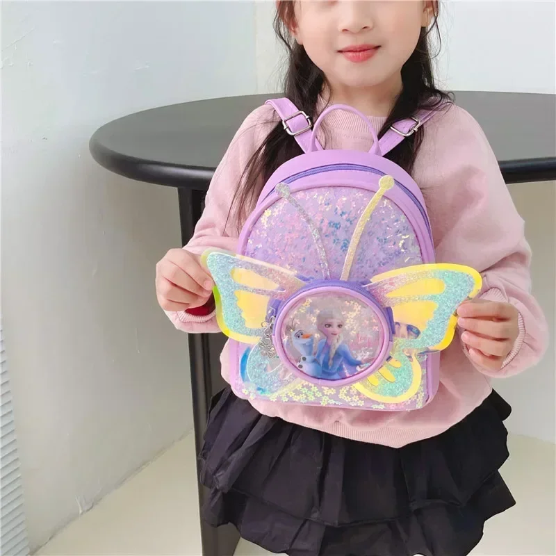 Fashion Sequin Butterfly Girl Baby Disney Frozen Elsa Schoolbag Cute Mini Handbag Princess Girl Backpack
Fashion Sequin Butterfly Girl Baby Disney Frozen Elsa Schoolbag Cute Mini Handbag Princess Girl Backpack