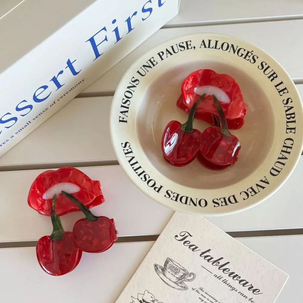 Hair Accessories Korean Style Cherry Hair Claw Sweet Acetic Acid Fruit Gripper Cute Red Geometry Shark Clip Female
Hair Accessories Korean Style Cherry Hair Claw Sweet Acetic Acid Fruit Gripper Cute Red Geometry Shark Clip Female