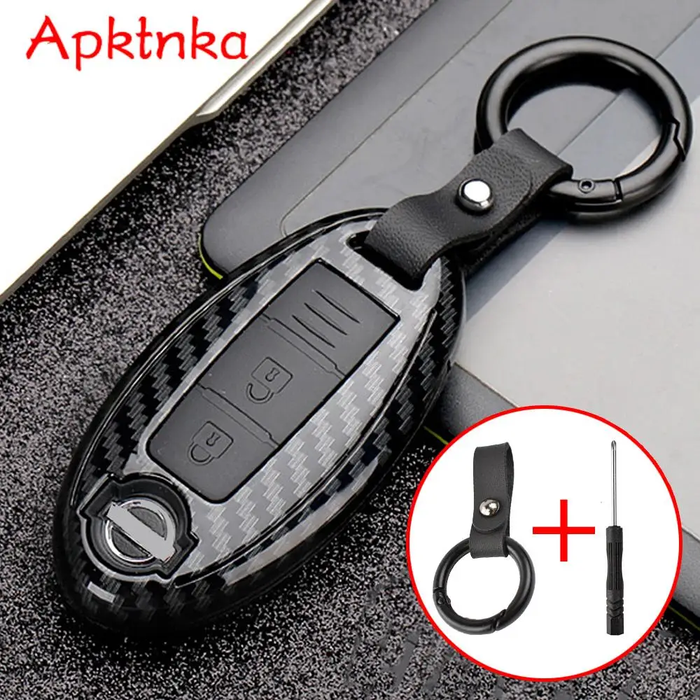 APKTNKA 3 Buttons Carbon Fiber Smart Remote Key Fob Cover Case Shell for Nissan Qashqai Pulsar March 370Z Micra Juke Note Tiida
APKTNKA 3 Buttons Carbon Fiber Smart Remote Key Fob Cover Case Shell for Nissan Qashqai Pulsar March 370Z Micra Juke Note Tiida