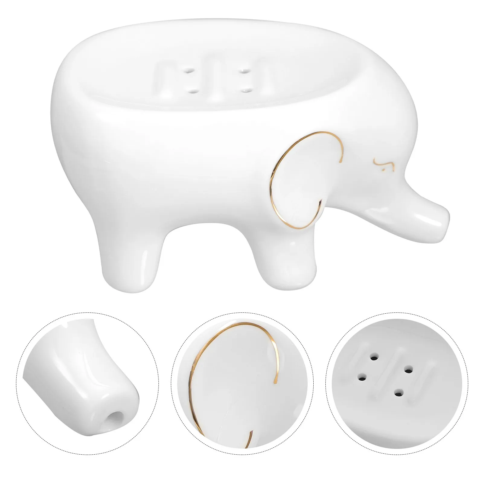 Modern Ceramic Soap Dish Elephant Style Bar Soap Holder Space Saving Tray for Bathroom Shower Decorative Use Tray
Modern Ceramic Soap Dish Elephant Style Bar Soap Holder Space Saving Tray for Bathroom Shower Decorative Use Tray