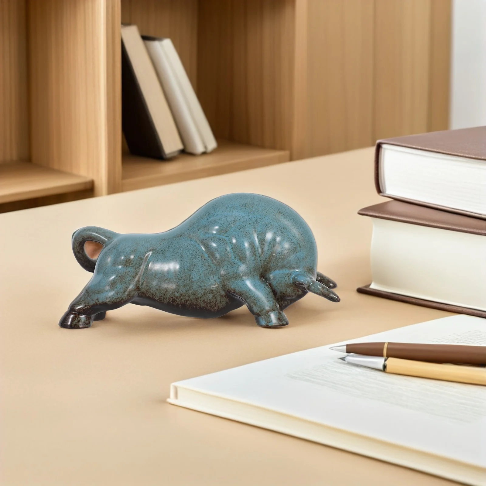 Ceramic Bull Feng Shui Decor: Handcrafted Ox Statue for Desk Tea Tray Home Office Zen Room Decoration Wealth Prosperity Symbol
Ceramic Bull Feng Shui Decor: Handcrafted Ox Statue for Desk Tea Tray Home Office Zen Room Decoration Wealth Prosperity Symbol