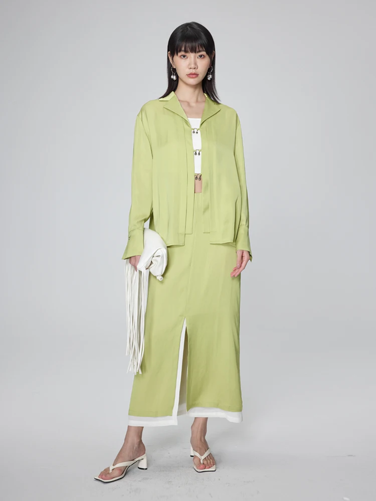 Женская летняя юбка-миди А-силуэта с высокой талией, с двойным разрезом, из смесовой ткани (ацетат, лен), простая, для повседневной носки, элегантная, чистая.
Женская летняя юбка-миди А-силуэта с высокой талией, с двойным разрезом, из смесовой ткани (ацетат, лен), простая, для повседневной носки, элегантная, чистая.