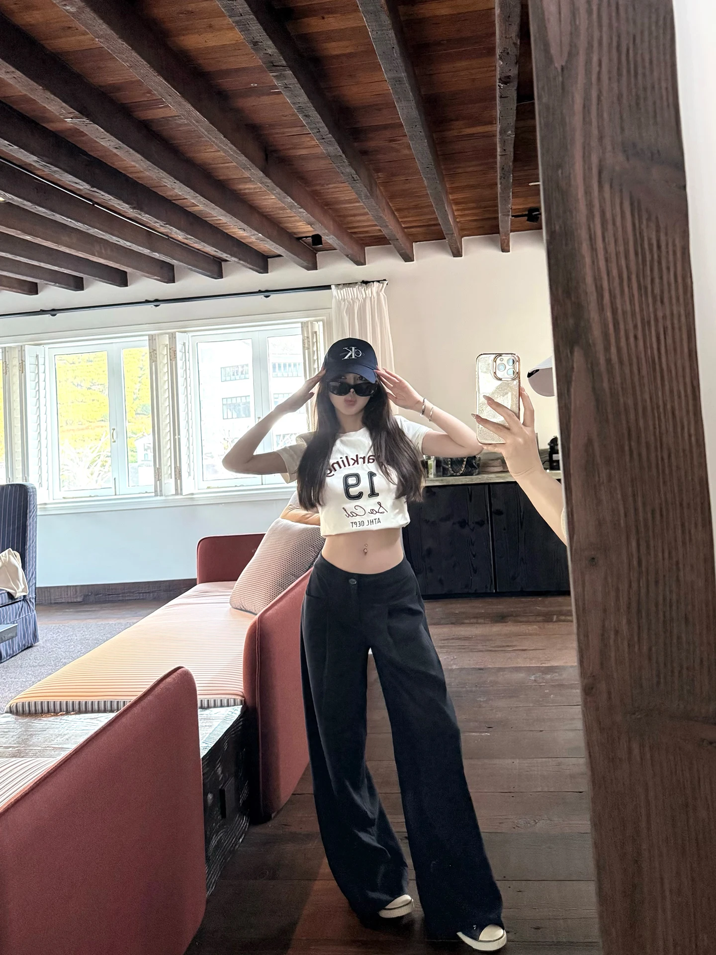 Sister Titi Casual Pants Women's Loose Slimming Mid-Waist Lyocell Wide Leg Pants Comfortable Loose Fit Summer Trousers
Sister Titi Casual Pants Women's Loose Slimming Mid-Waist Lyocell Wide Leg Pants Comfortable Loose Fit Summer Trousers