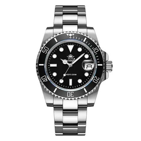 ADDIESDIVE Stainless Steel Watch Men's European and American Business Leisure Quartz Watch Waterproof Outdoor Sports Watch