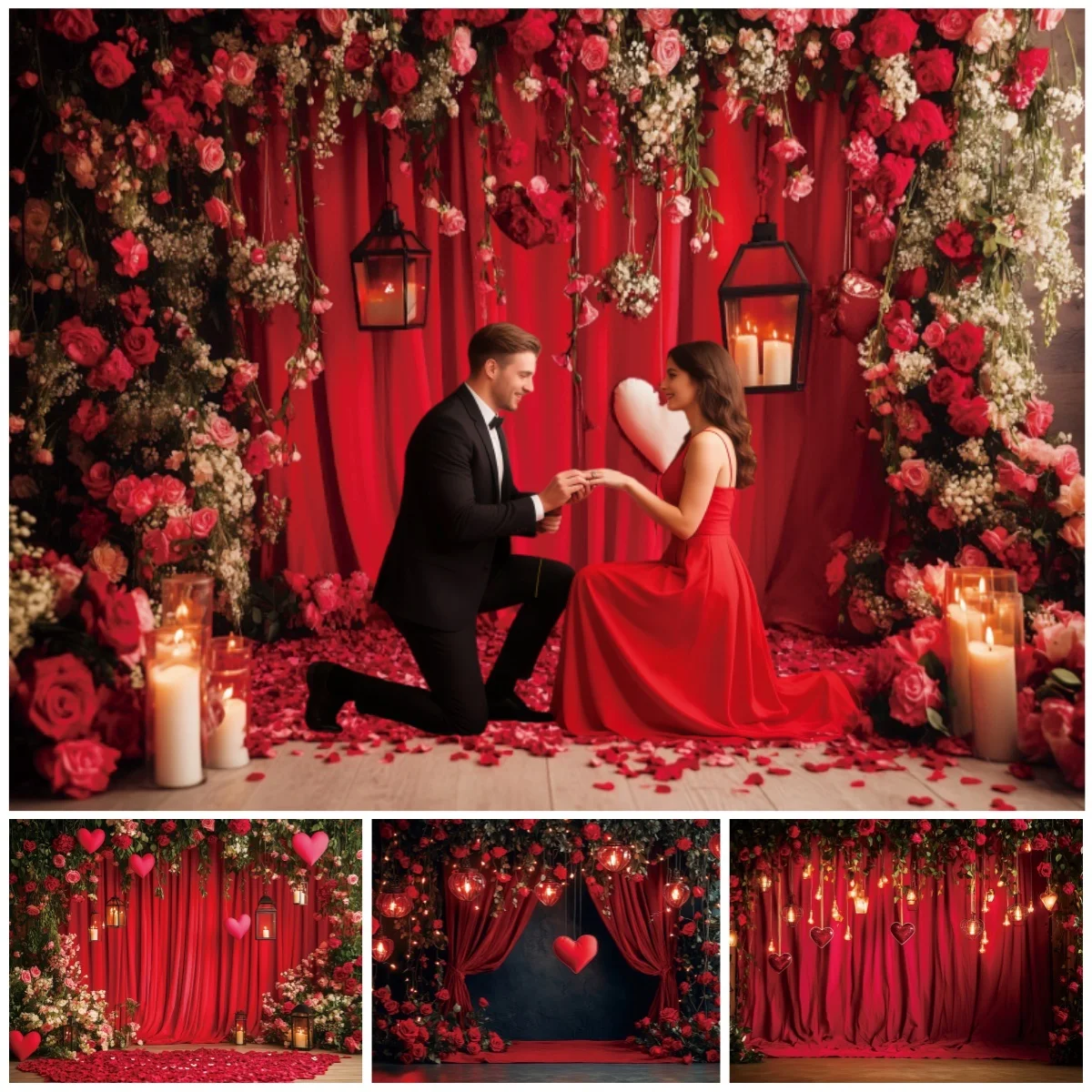 Тематический фон на День святого Валентина, ретро красные шторы, украшение с лепестками роз, пара, взрослый портрет, вечерние фон для фотосъемки
Тематический фон на День святого Валентина, ретро красные шторы, украшение с лепестками роз, пара, взрослый портрет, вечерние фон для фотосъемки