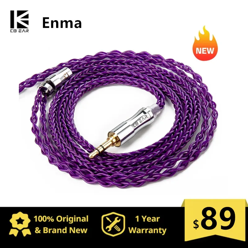 KBEAR Enma 8 Core Upgrade Cable Furukawa Original PCUHD OFC Cable 2.5/3.5/4.4mm With 2Pin/MMCX Connector For KS1 KZ Earphone
KBEAR Enma 8 Core Upgrade Cable Furukawa Original PCUHD OFC Cable 2.5/3.5/4.4mm With 2Pin/MMCX Connector For KS1 KZ Earphone