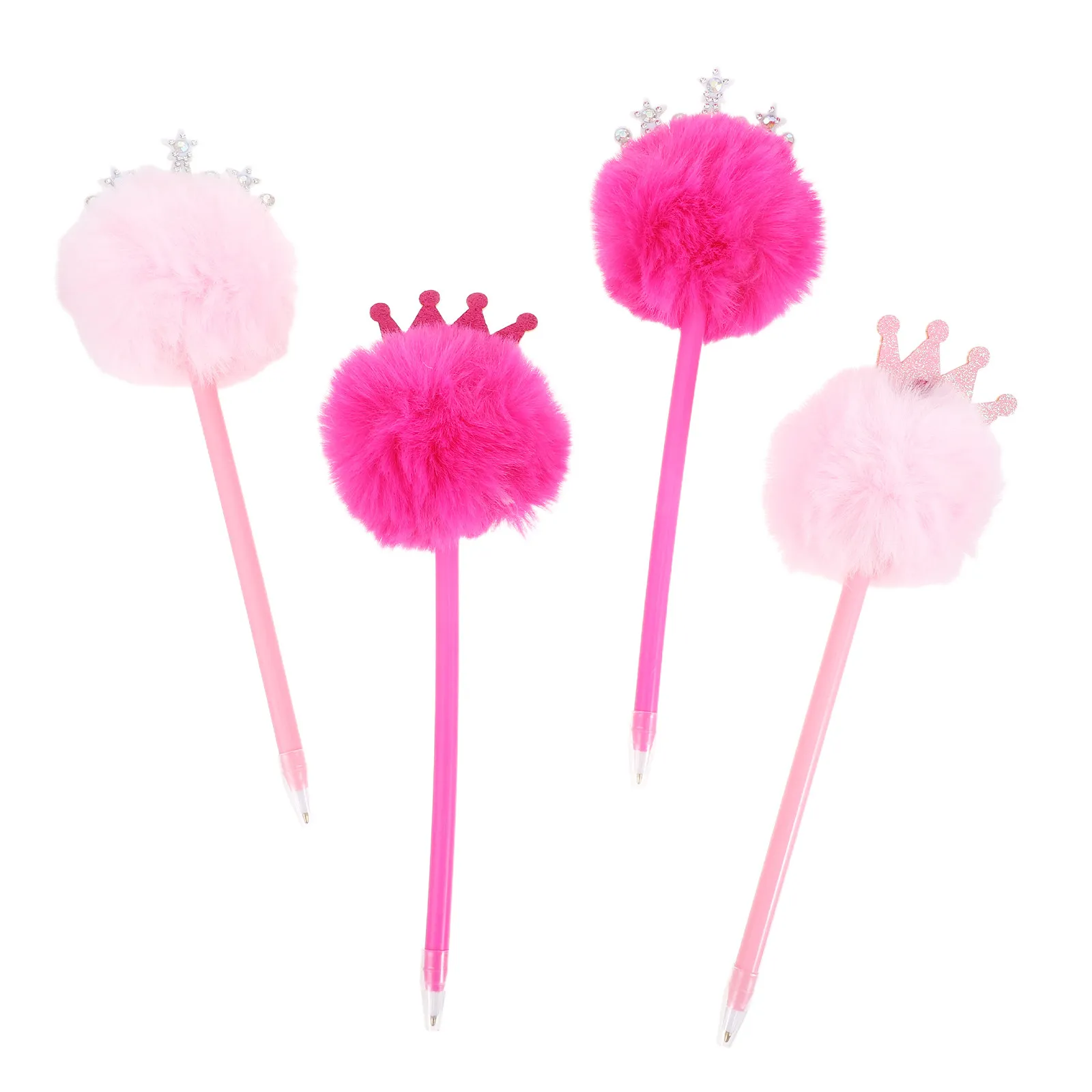 4Pcs Crown Pom Pom Ballpoint Pen Set Kawaii Decorative Writing Pen for Women Students Office School Party Favors Wedding
4Pcs Crown Pom Pom Ballpoint Pen Set Kawaii Decorative Writing Pen for Women Students Office School Party Favors Wedding