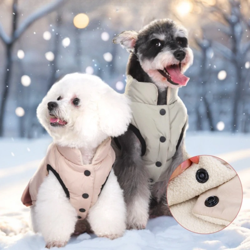 Dog Clothes Winter Warm Dog Clothes Warm Pet Cotton Clothes Sleeveless Puppy Vest Polar Fleece Windproof Pet Clothing Supplies
Dog Clothes Winter Warm Dog Clothes Warm Pet Cotton Clothes Sleeveless Puppy Vest Polar Fleece Windproof Pet Clothing Supplies