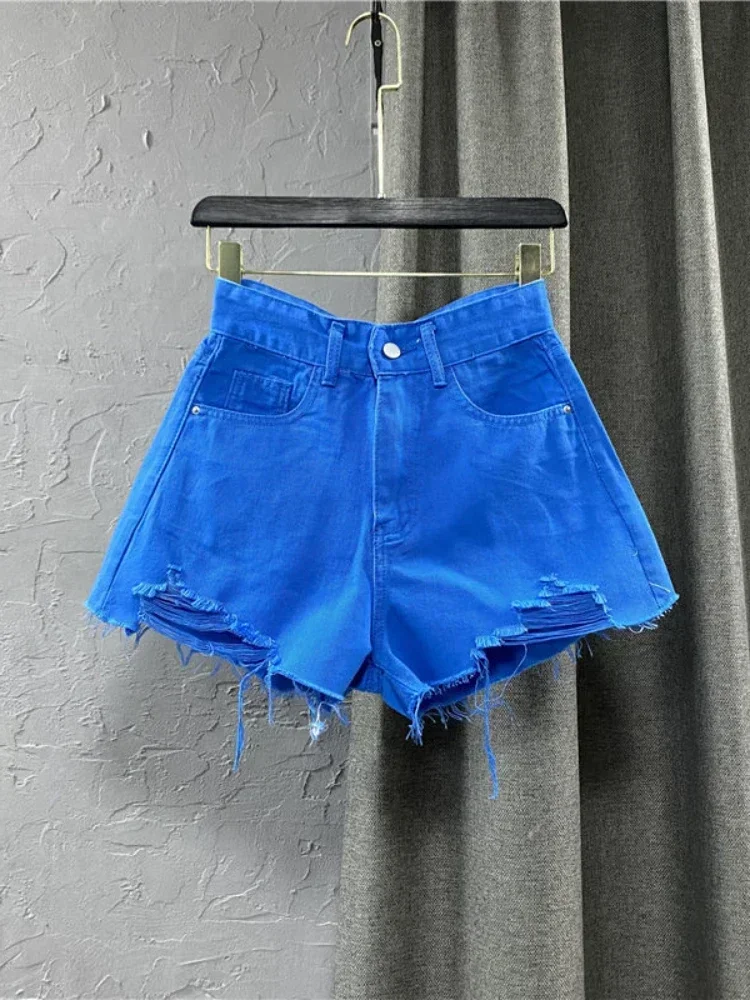 Women's Denim Shorts High Waist Casual Solid Zipper Fly Fashion Shorts Loose Sexy Green A-shaped Hot Pants 2025 New Summer
Women's Denim Shorts High Waist Casual Solid Zipper Fly Fashion Shorts Loose Sexy Green A-shaped Hot Pants 2025 New Summer