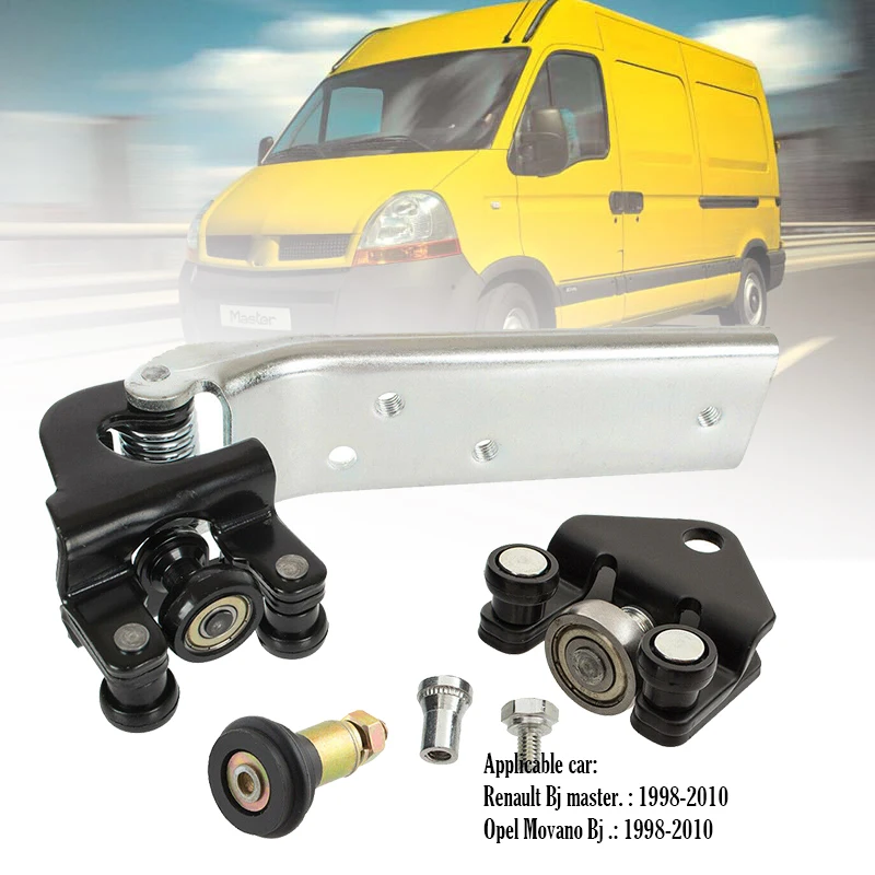 Комплект направляющих роликов правых для раздвижных дверей Opel Movano, RENAULT MASTER (1998-2010) 7700352381, 7700352379, 7701048702
Комплект направляющих роликов правых для раздвижных дверей Opel Movano, RENAULT MASTER (1998-2010) 7700352381, 7700352379, 7701048702
