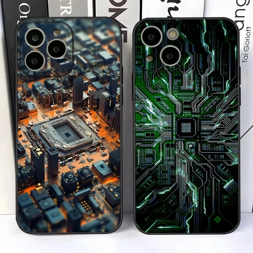 Circuit Board Phone Case For iPhone 16,15,14,13,12,11 Plus,Pro,Max,XR,XS,X,7,8 Plus,SE,Mini Silicone Soft
Circuit Board Phone Case For iPhone 16,15,14,13,12,11 Plus,Pro,Max,XR,XS,X,7,8 Plus,SE,Mini Silicone Soft
