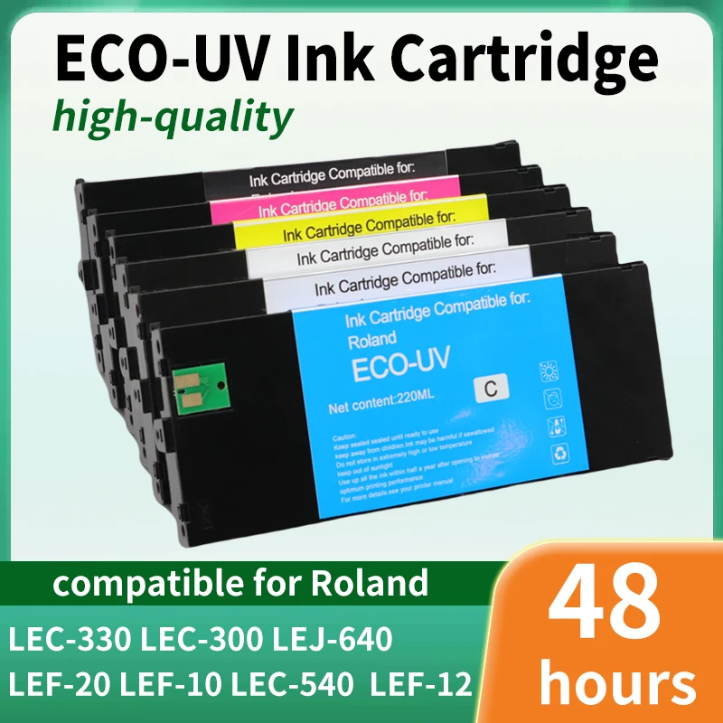 ECO-UV Ink Cartridge Full With 220ML UV Ink compatible For Roland LEF-300 LEF-20 LEF-12 LEJ-640 LEC-540 LEC-330 LEF-10 Printer
ECO-UV Ink Cartridge Full With 220ML UV Ink compatible For Roland LEF-300 LEF-20 LEF-12 LEJ-640 LEC-540 LEC-330 LEF-10 Printer