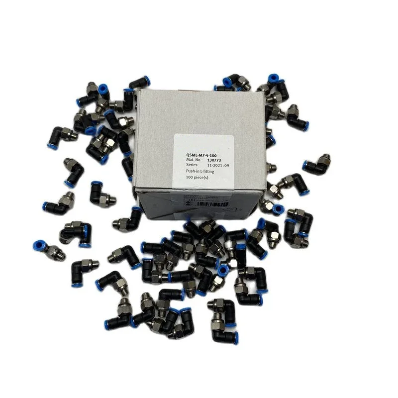 L-type Quick Plug-in Threaded Joint Fittings Connectors QSML-M7-4-6 186352 130773 186353 FESTO-type 
L-type Quick Plug-in Threaded Joint Fittings Connectors QSML-M7-4-6 186352 130773 186353 FESTO-type