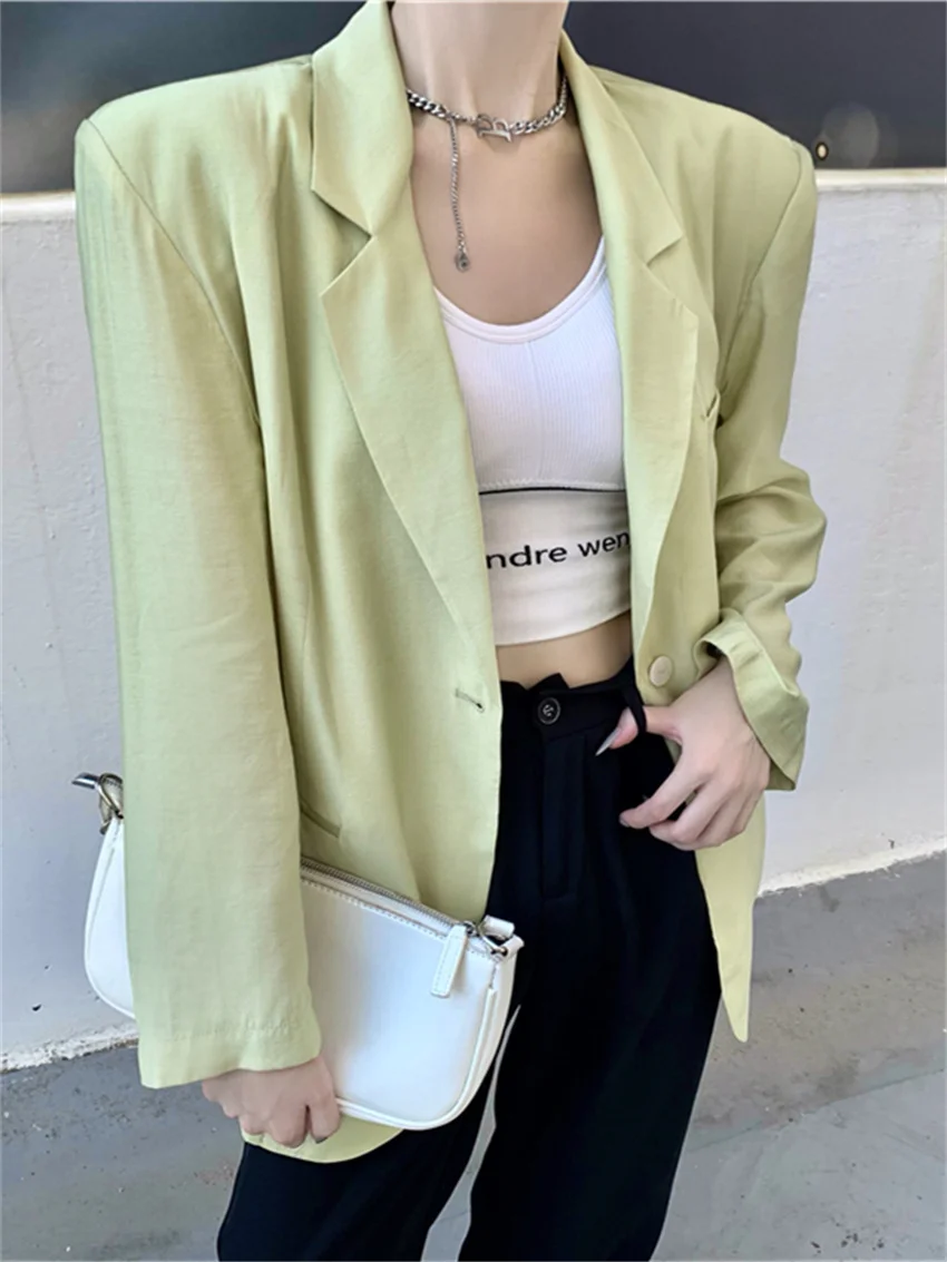Alien Kitty Minimalist Blazers Women Chic Elegant Full Sleeve Autumn 2023 Slim High Street OL Shoulders Pads Work Wear Coats
Alien Kitty Minimalist Blazers Women Chic Elegant Full Sleeve Autumn 2023 Slim High Street OL Shoulders Pads Work Wear Coats