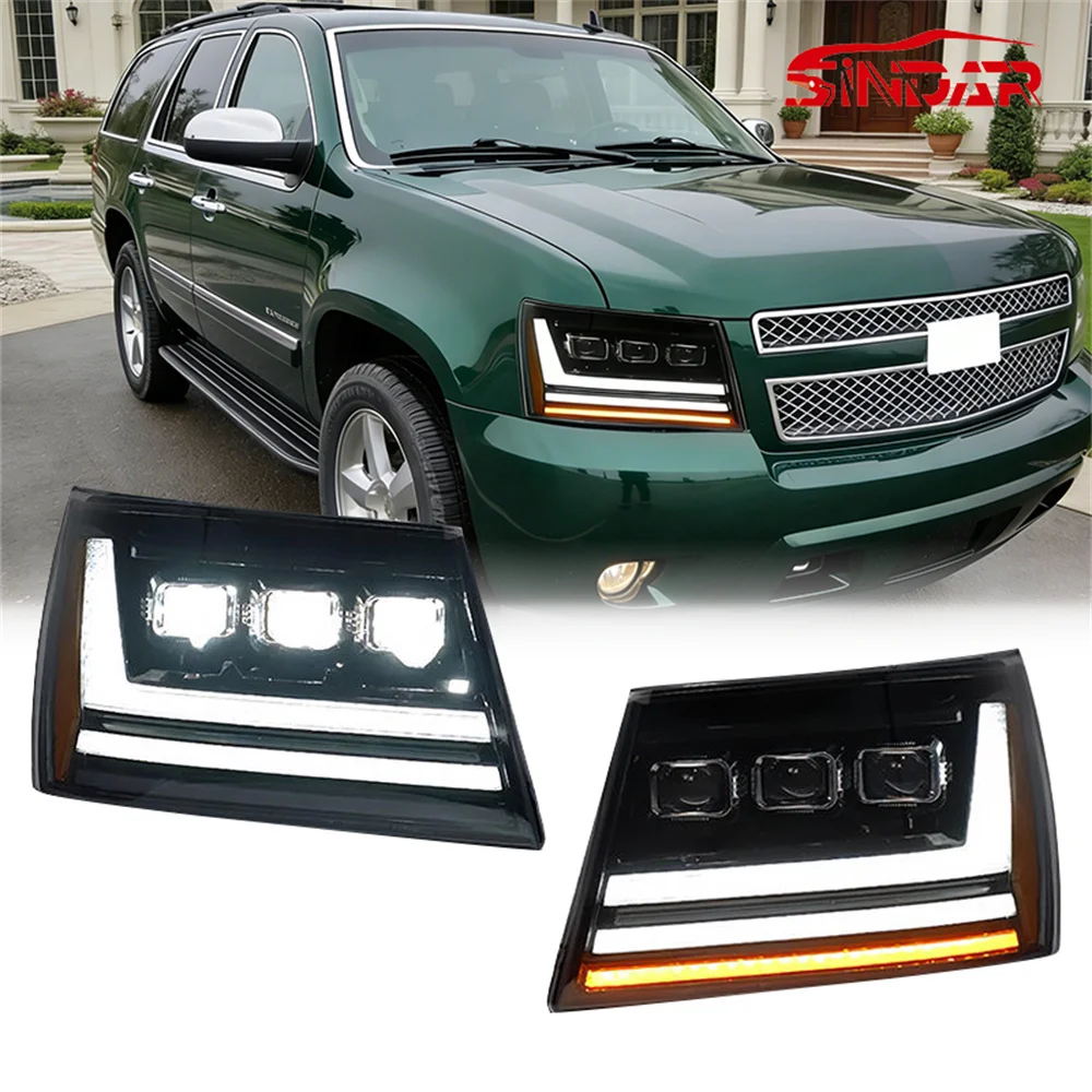 SINDAR LED Projector Headlights for Chevrolet Tahoe 2007-2014 / Suburban/Avalanche, with DRL Turn Signal High Low Beam
SINDAR LED Projector Headlights for Chevrolet Tahoe 2007-2014 / Suburban/Avalanche, with DRL Turn Signal High Low Beam