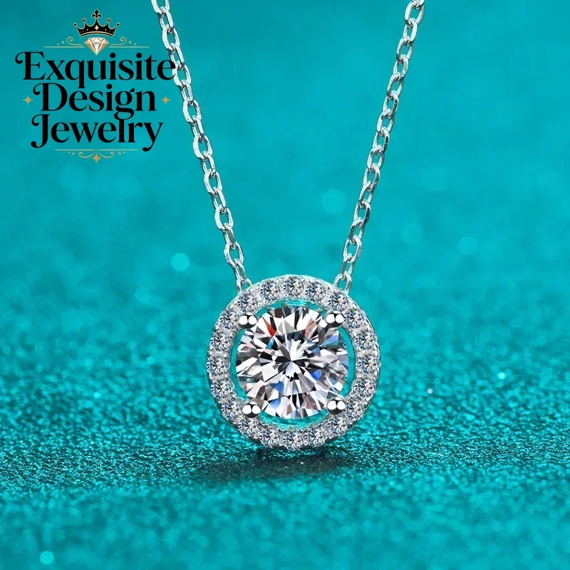 Diamond 0.5-2 Carat D Color Moissanite Round Bag Pendant Necklace for Women, Platinum Pt950 Temperament Collarbone Chain Gifts
Diamond 0.5-2 Carat D Color Moissanite Round Bag Pendant Necklace for Women, Platinum Pt950 Temperament Collarbone Chain Gifts