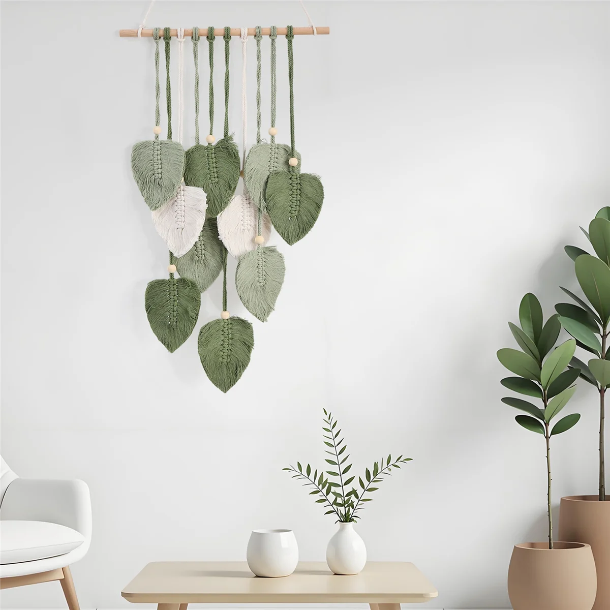 AAAF Leaf Macrame Wall Hanging Boho Room Home Decor Woven Aesthetic Wall Tapestry Home Room Wedding Decoration Green
AAAF Leaf Macrame Wall Hanging Boho Room Home Decor Woven Aesthetic Wall Tapestry Home Room Wedding Decoration Green