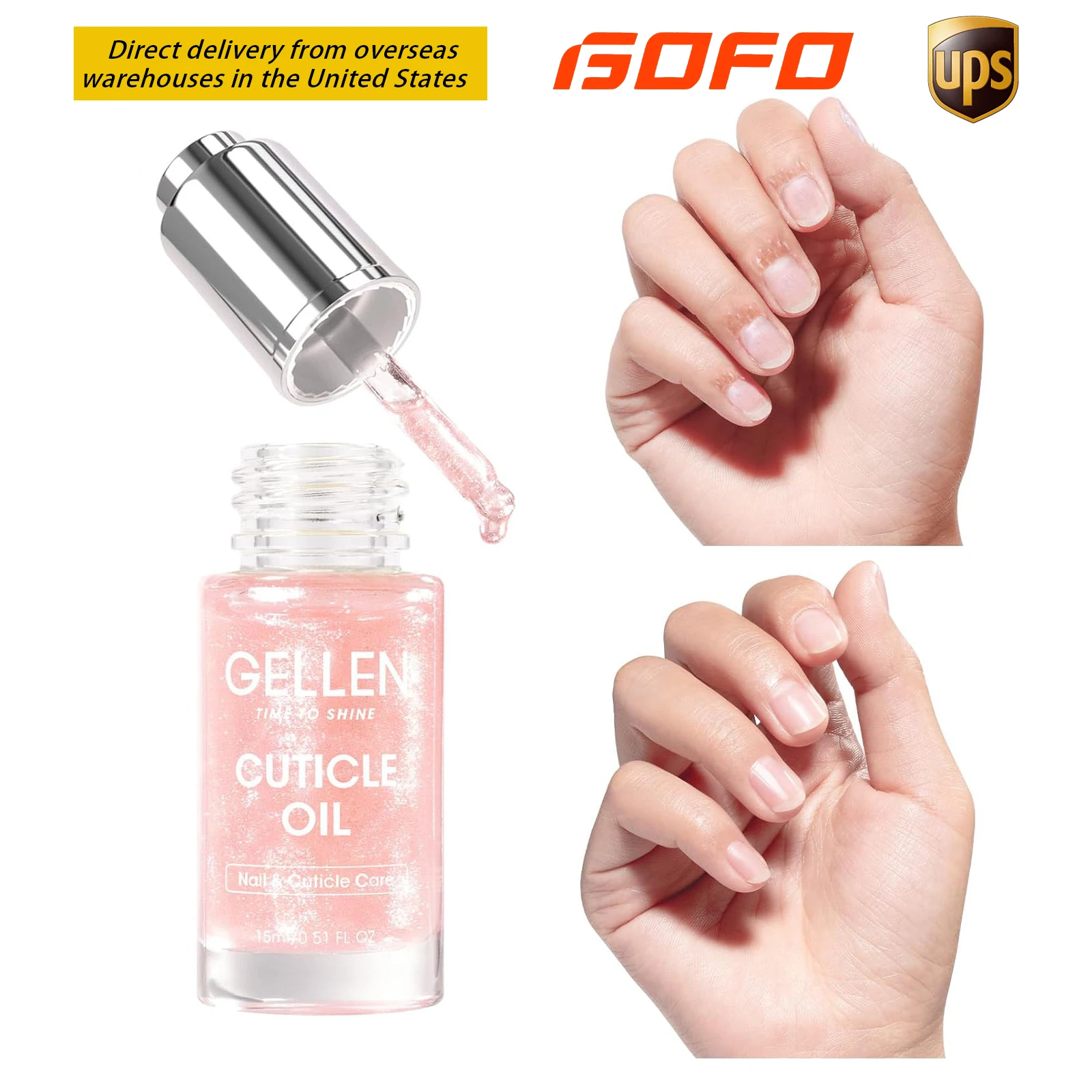 GELLEN Nail Cuticle Hydrating Oil 15ml Nourishing Serum with Vitamin E Repair Dry Damaged Fingernails Growth Care for Men Women
GELLEN Nail Cuticle Hydrating Oil 15ml Nourishing Serum with Vitamin E Repair Dry Damaged Fingernails Growth Care for Men Women