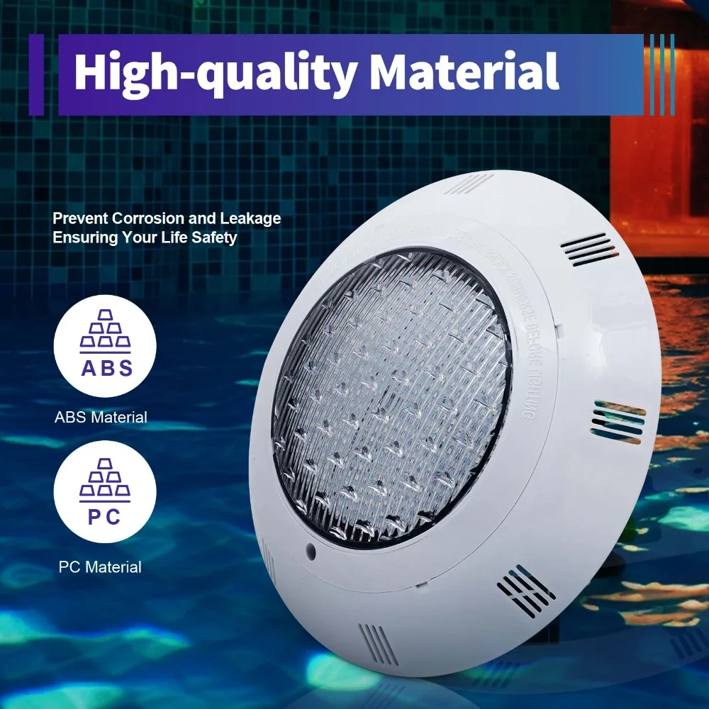 12V 45W Pool Light Underwater Color Changing LED Lights RGB IP68 with Remote for Swimming Pools Home Aquariums Fountains
12V 45W Pool Light Underwater Color Changing LED Lights RGB IP68 with Remote for Swimming Pools Home Aquariums Fountains