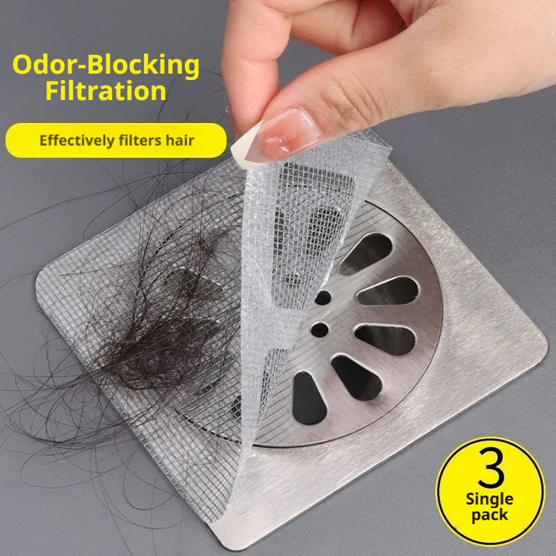 10-Pack Disposable Mesh Hair Stoppers - Shower Drain & Sink Strainers for Bathroom and Kitchen
10-Pack Disposable Mesh Hair Stoppers - Shower Drain & Sink Strainers for Bathroom and Kitchen