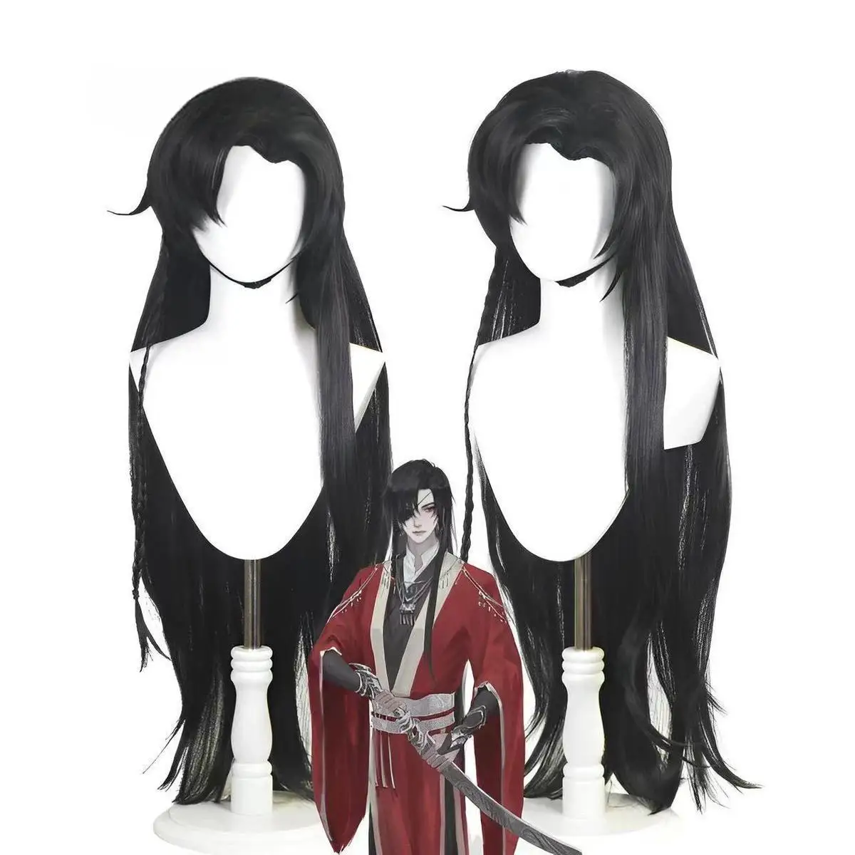 Tian Guan Ci Fu Wig Hua Cheng Wig Heaven Officials Blessing San Lang Cosplay Black Heat Resistant Synthetic Hair Wigs
Tian Guan Ci Fu Wig Hua Cheng Wig Heaven Officials Blessing San Lang Cosplay Black Heat Resistant Synthetic Hair Wigs