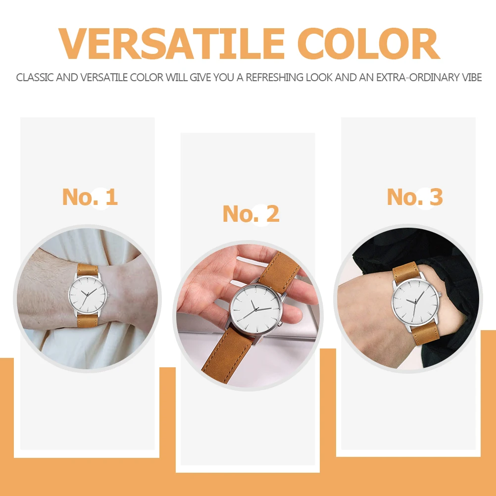 Big Dial Men Watches Durable PU Strap Quartz Adjustable Safe Skin Precise Movement Classic Color Male Belt Watch 
Big Dial Men Watches Durable PU Strap Quartz Adjustable Safe Skin Precise Movement Classic Color Male Belt Watch