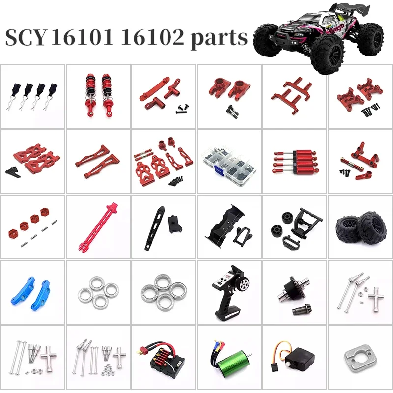 16101PRO 16102PRO SCY RC Automotive Parts Swing Arm Link Drive Shaft Car Shell Tyre Differential Gear Motor ESC Screw Tool Box
16101PRO 16102PRO SCY RC Automotive Parts Swing Arm Link Drive Shaft Car Shell Tyre Differential Gear Motor ESC Screw Tool Box