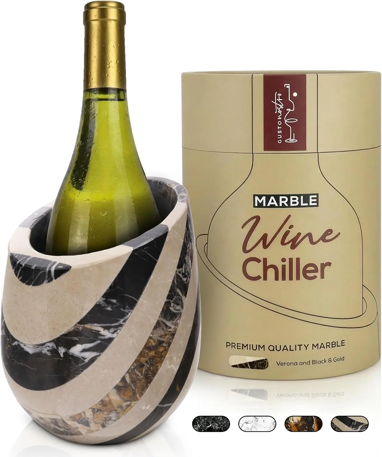 Мраморное ведерко-охладитель для вина - охладитель для бутылок 750 мл и шампанского для вечеринок, кухни, декора бара, чтобы сохранить напитки холодными
Мраморное ведерко-охладитель для вина - охладитель для бутылок 750 мл и шампанского для вечеринок, кухни, декора бара, чтобы сохранить напитки холодными