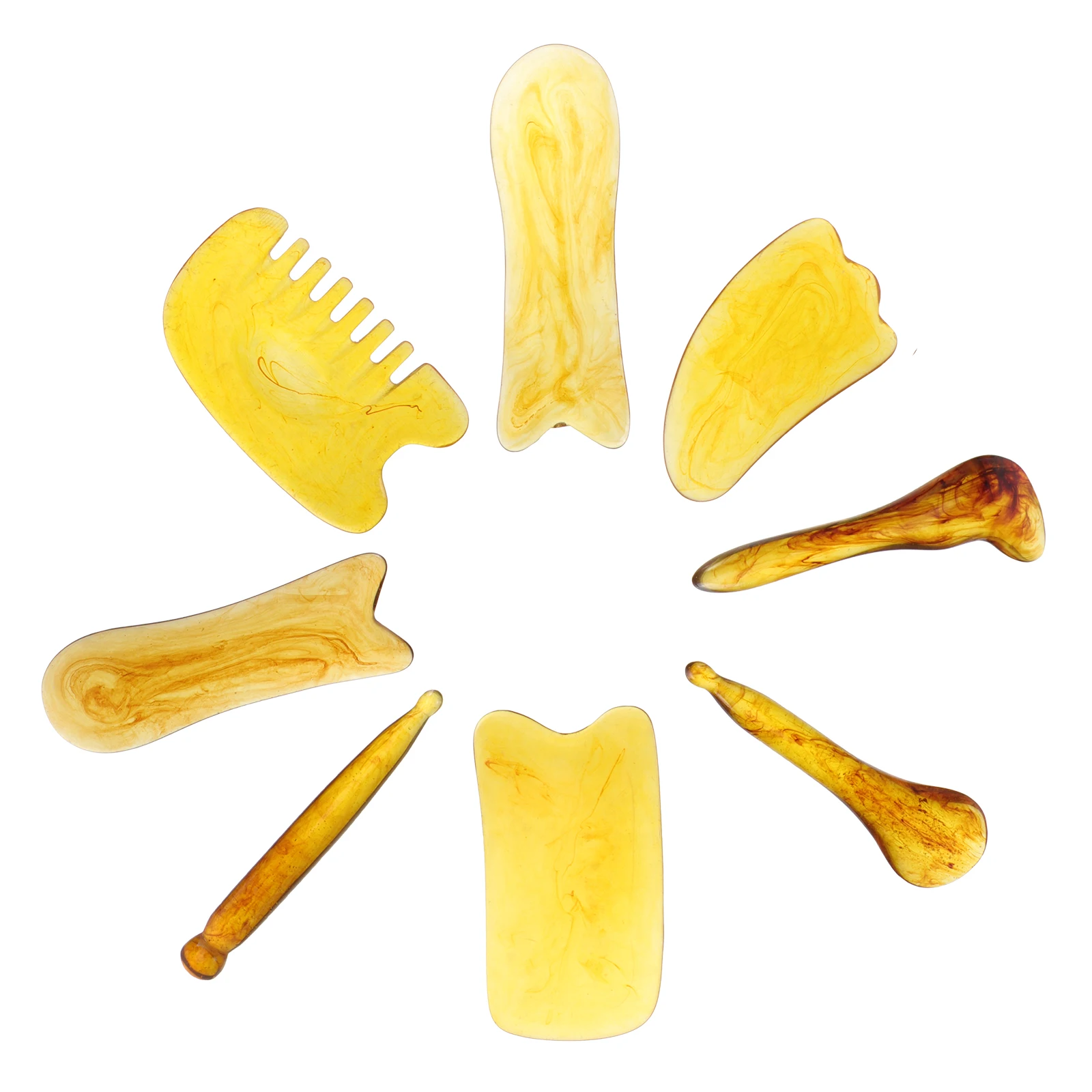 8 Pcs Massaging Scraper Set Facial Body Tool Beeswax Resin Smooth Surface Promotes Healing Blood Flow Lymphatic Drainage
8 Pcs Massaging Scraper Set Facial Body Tool Beeswax Resin Smooth Surface Promotes Healing Blood Flow Lymphatic Drainage