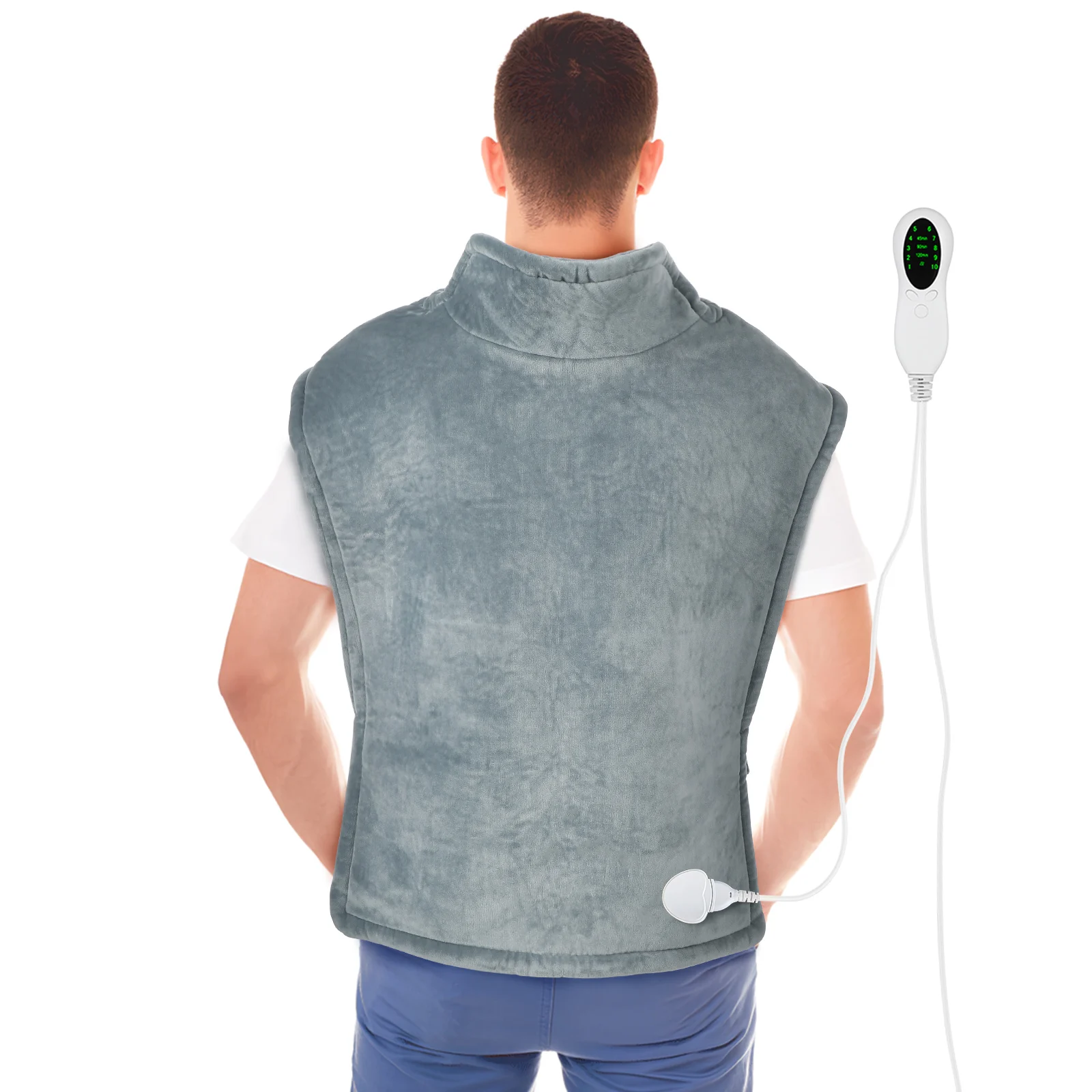 Electric Heated Shawl Neck Back Blanket Shoulder Warmer Heating Pads for Back Shoulders Legs Winter Warmth Electric Heating
Electric Heated Shawl Neck Back Blanket Shoulder Warmer Heating Pads for Back Shoulders Legs Winter Warmth Electric Heating
