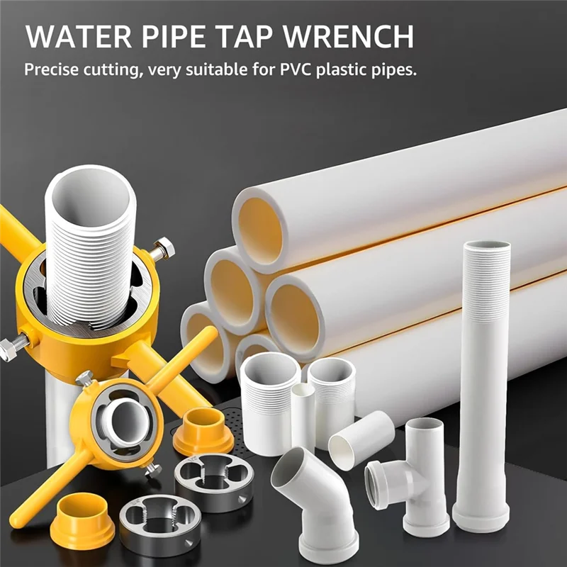 ABGH-6Pcs NPT Die Set, PVC Thread Maker Tool, Pipe Threader Plumbing Tool, Manual NPT Round Die Set For PVC Pipe, Yellow
ABGH-6Pcs NPT Die Set, PVC Thread Maker Tool, Pipe Threader Plumbing Tool, Manual NPT Round Die Set For PVC Pipe, Yellow