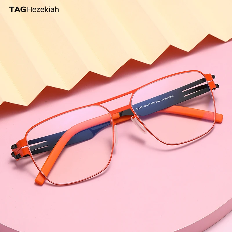 Ultralight Double nasal bridge Elastic screwless Stainless steel Eyeglass Frames myopia Man Woman optical Eyeglass Frame ELIAS
Ultralight Double nasal bridge Elastic screwless Stainless steel Eyeglass Frames myopia Man Woman optical Eyeglass Frame ELIAS