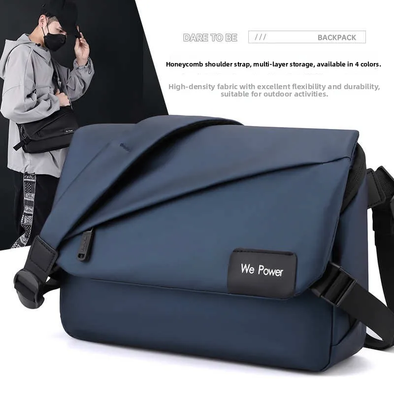 New Men's Simple Fashion Shoulder Bag Large Capacity Waterproof Casual Business Bag Messenger Bag Soft Polyester Canvas
New Men's Simple Fashion Shoulder Bag Large Capacity Waterproof Casual Business Bag Messenger Bag Soft Polyester Canvas