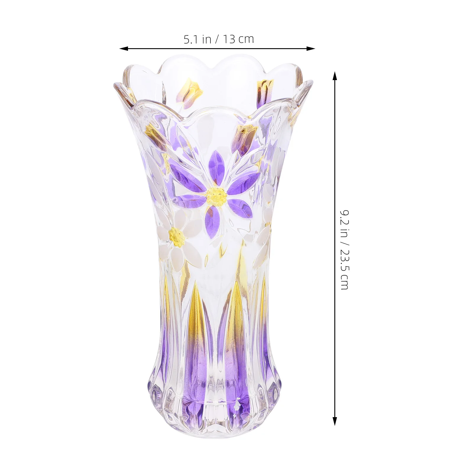 Thickened Crystal Glass Flower Vase Stable Flat Bottom for Home Office Table Desktop Flower Arrangement Container Decorative
Thickened Crystal Glass Flower Vase Stable Flat Bottom for Home Office Table Desktop Flower Arrangement Container Decorative