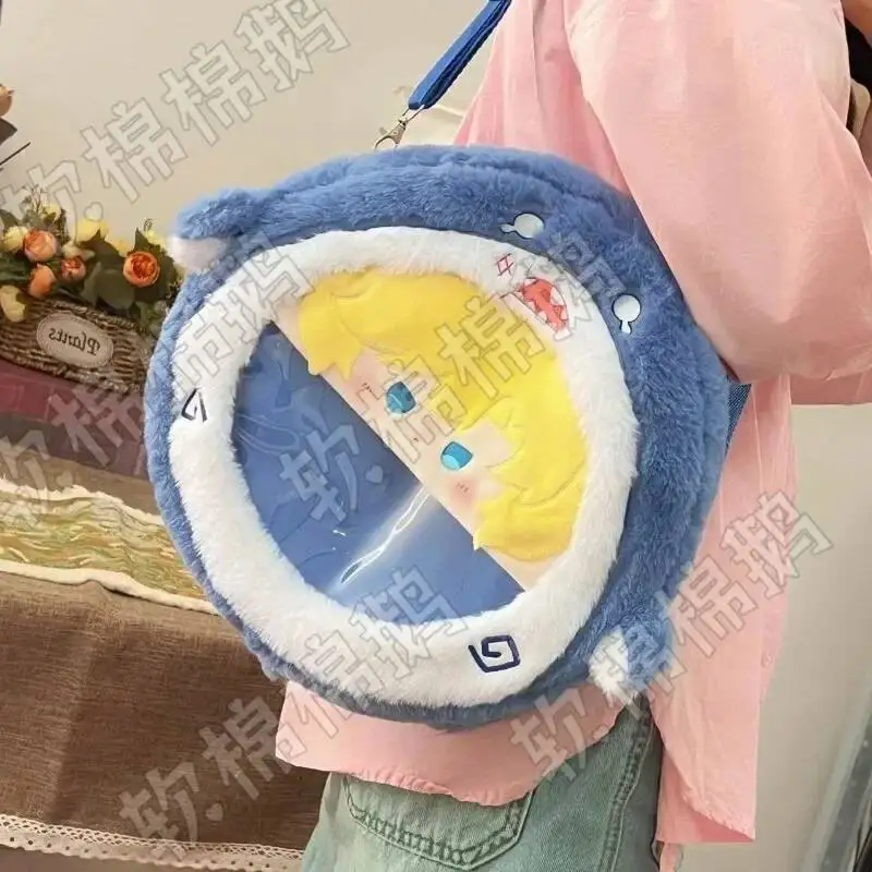 The Falling Merman Cosplay Randi Rimbaud Plush Big Mouth Transparent Campus Zipper Backpack Shoulder Bag
The Falling Merman Cosplay Randi Rimbaud Plush Big Mouth Transparent Campus Zipper Backpack Shoulder Bag
