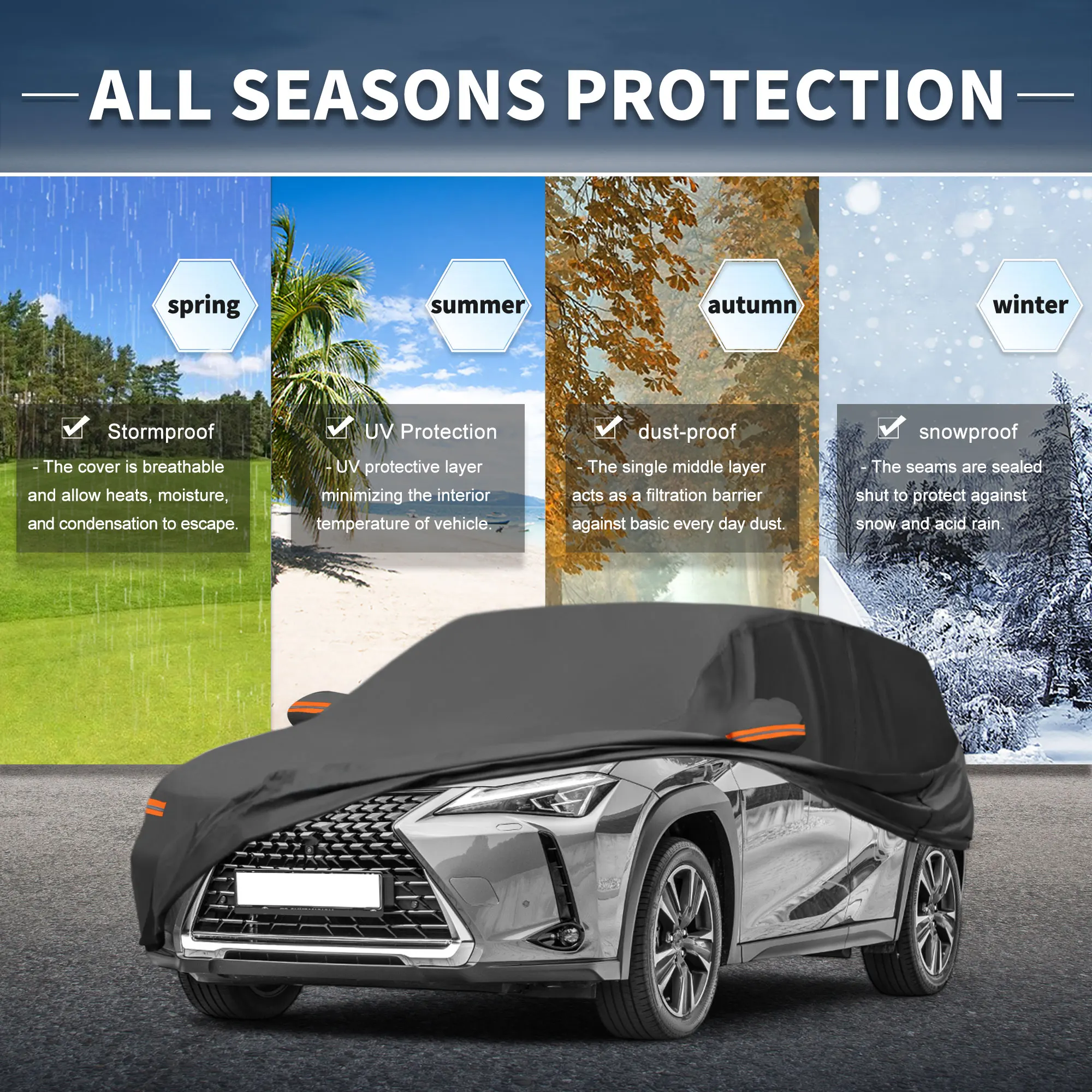 Автомобильный чехол Uxcell с молнией левой боковой двери 210D-Pu для Lexus Ux
Автомобильный чехол Uxcell с молнией левой боковой двери 210D-Pu для Lexus Ux