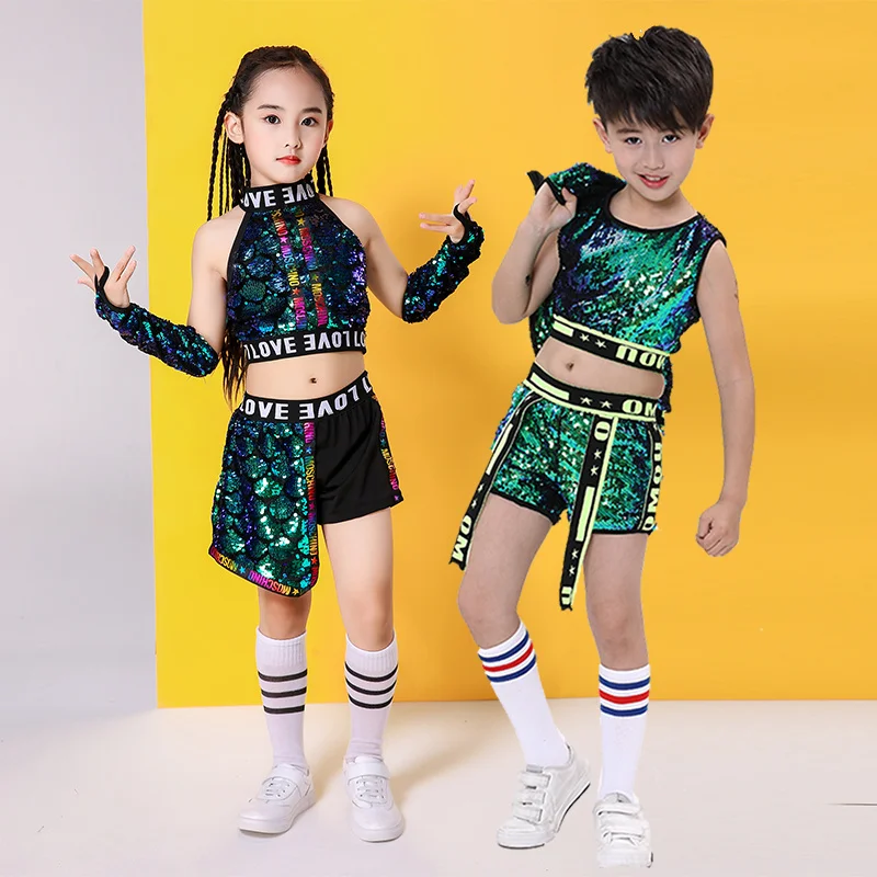 Girls' fashion model, children's jazz dance costumes, girls' cheerleading performance costumes, dance cool performance costumes
Girls' fashion model, children's jazz dance costumes, girls' cheerleading performance costumes, dance cool performance costumes